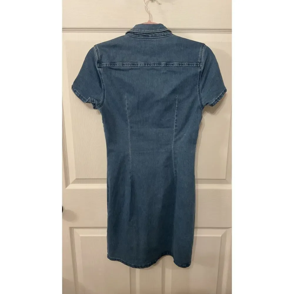 ASOS Noisy May Shirt Dress Joy in Blue Denim, S - Picture 6 of 6